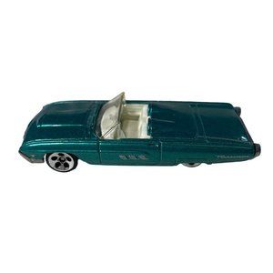 Hot Wheels T Bird Convertible Metallic Green Vintage Collectible u Die Cast Toy